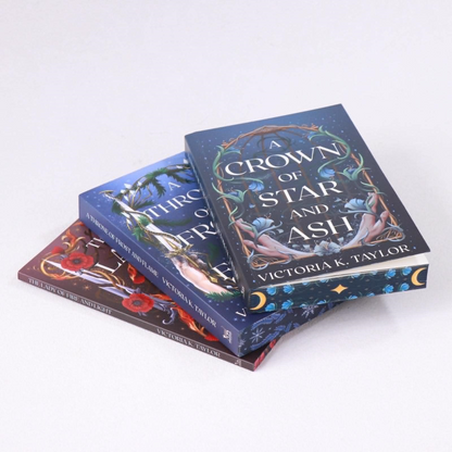 A Throne of Frost and Flame SIGNED (Special Edition) (Crown of Ash #2) by Victoria K. Taylor