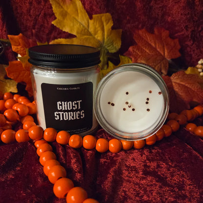 Ghost Stories Coconut Soy Candle | Campfire + Marshmallow + Cedar