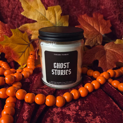 Ghost Stories Coconut Soy Candle | Campfire + Marshmallow + Cedar