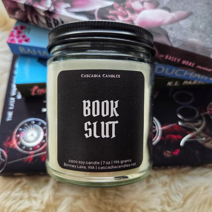 Book Slut Coconut Soy Candle | Honey + Spices + Pear